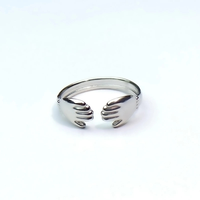 Minimalist Heart Shape Titanium Steel Open Rings