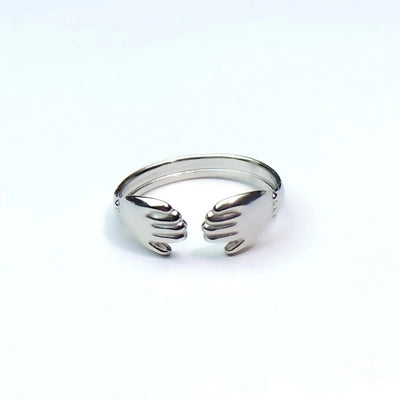Minimalist Heart Shape Titanium Steel Open Rings
