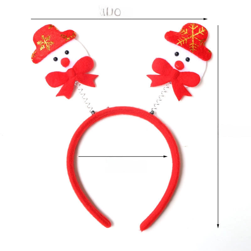Christmas Hairband Old Man Snowman Elk Horn Headband Christmas Decorations Children Party Headdress
