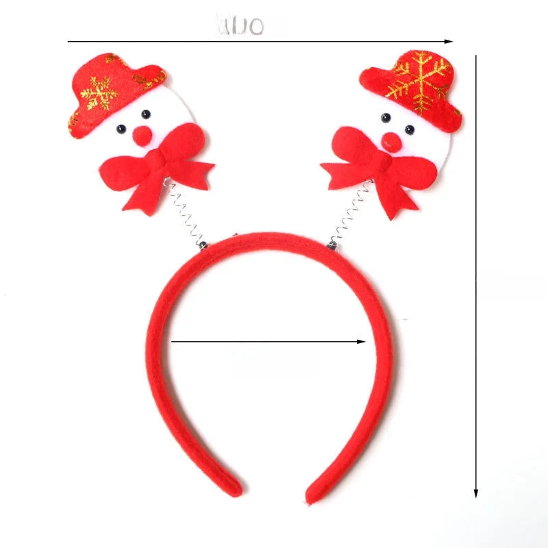 Christmas Hairband Old Man Snowman Elk Horn Headband Christmas Decorations Children Party Headdress