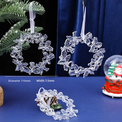 Christmas Design Christmas Tree Snowflake Reindeer Keychain Acrylic Ice Stick Pendant