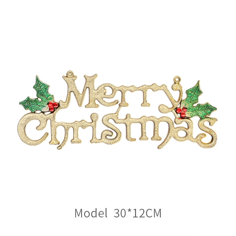 Cross-border Christmas Decorations Christmas Tree Pendant Snowflake Hanging Ball Pine Cone Gift Bag Christmas Old Man Small Drum Butterfly