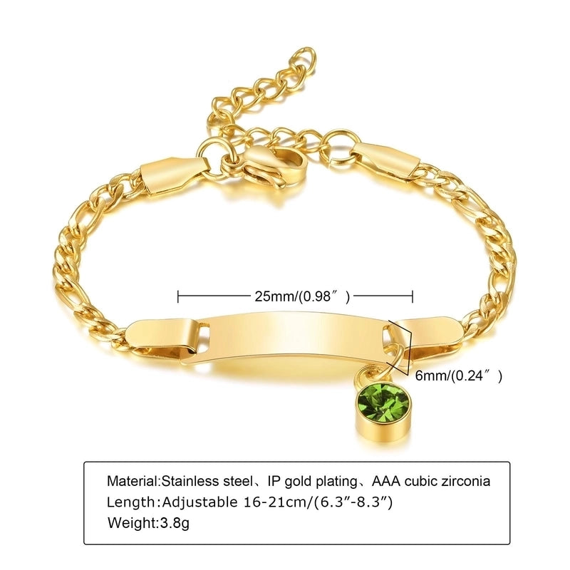 Casual Round Stainless Steel Gold Plated Zircon Bracelets In Bulk