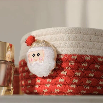 Cute Santa Claus Cotton Thread Storage Basket
