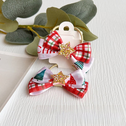 Christmas Cute Bow Knot Elk Cloth Party Party Accessories