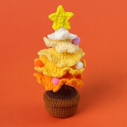 Christmas Pastoral Christmas Tree Plastic Yarn Party Ornaments
