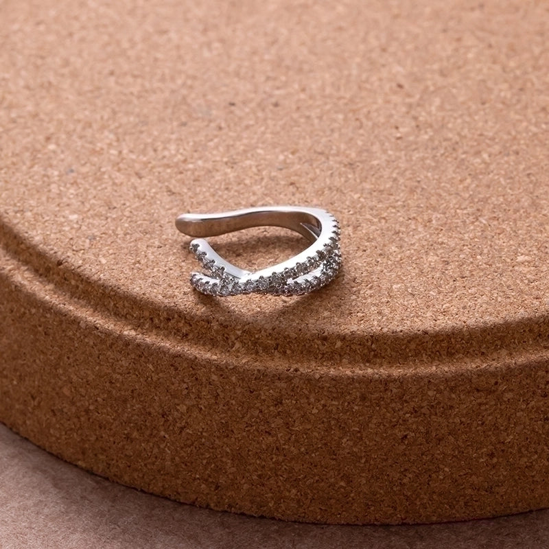 1 Piece Ear Cartilage Rings & Studs Sweet Minimalist Geometric Flower 316L Stainless Steel Copper Plating Inlay Zircon