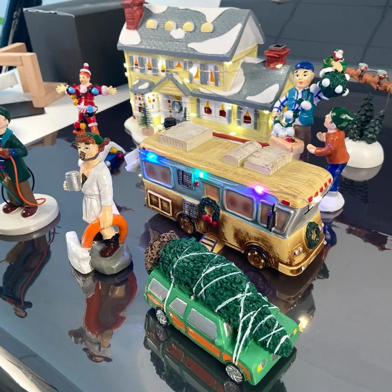 Christmas Fashion House Resin Daily Decorations Table Decoration