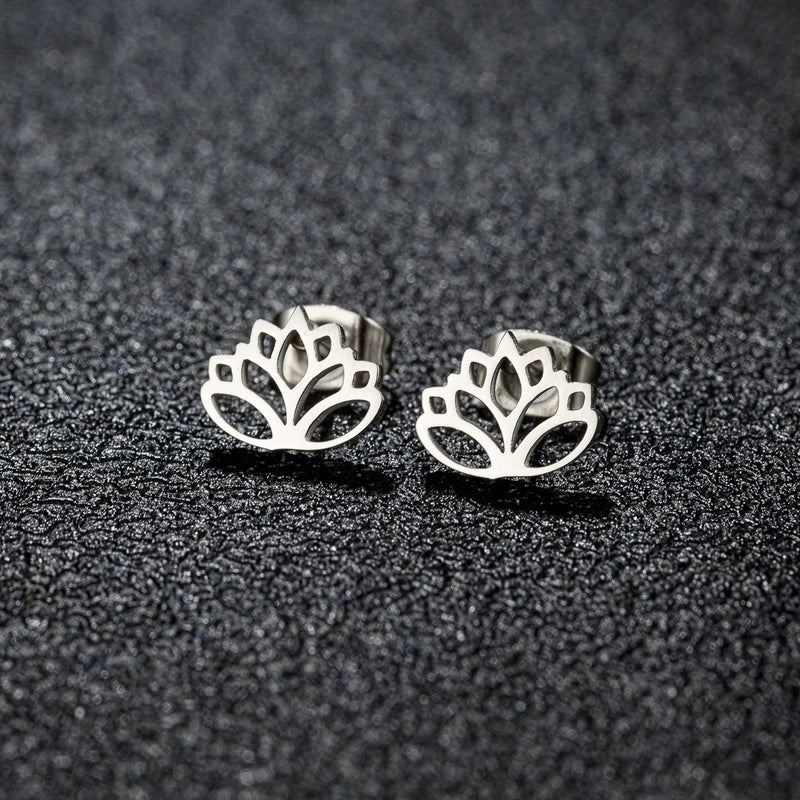 1 Pair Minimalist Classic Style Geometric Polishing Plating 304 Stainless Steel 18K Gold Plated Ear Studs
