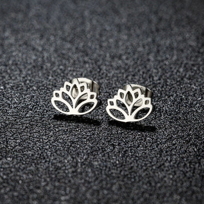 1 Pair Minimalist Classic Style Geometric Polishing Plating 304 Stainless Steel 18K Gold Plated Ear Studs