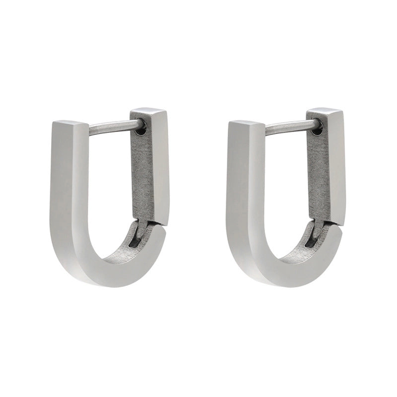 Fashion Geometric Plating Stainless Steel No Inlaid 18K Gold Plated Earrings