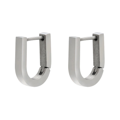 Fashion Geometric Plating Stainless Steel No Inlaid 18K Gold Plated Earrings