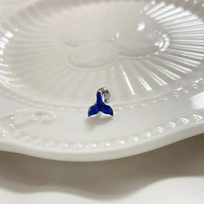 1 Piece Lip Rings Minimalist Classic Style Animal Fruit Snowflake 316L Stainless Steel Rhinestone Titanium Steel Plating Inlay Rhinestones White Gold Plated Tongue Rings