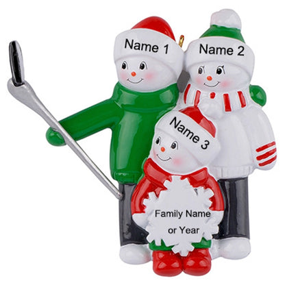 Christmas Cartoon Style Bear Snowman Resin Indoor Party Festival Hanging Ornaments