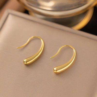 1 Pair Sweet Letter Heart Shape Flower Plating Titanium Steel Ear Studs