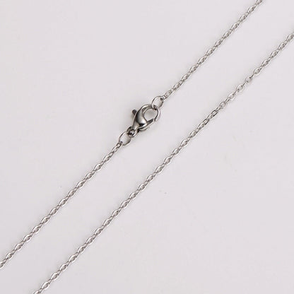 304 Stainless Steel 18K Gold Plated Minimalist Solid Color Choker