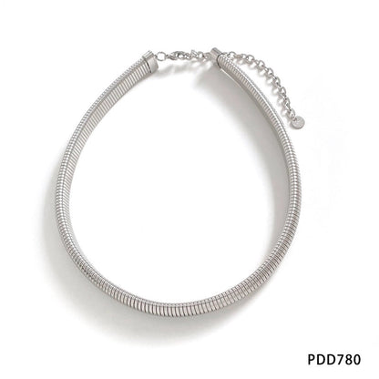 304 Stainless Steel Minimalist Solid Color Choker