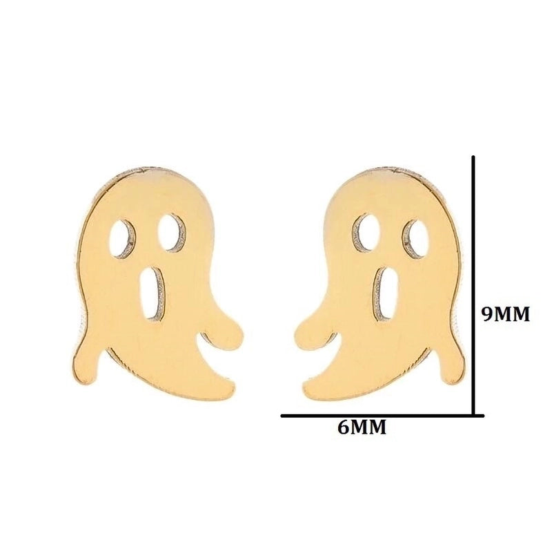 1 Pair Fashion Geometric Plating 304 Stainless Steel 18K Gold Plated Ear Studs