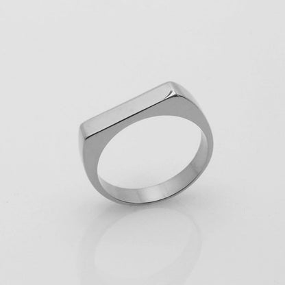 Minimalist U Shape Titanium Steel Plating Rings
