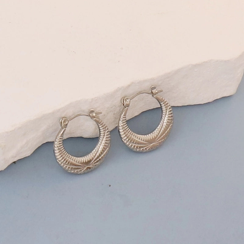 1 Pair Minimalist Round Square Heart Shape 304 Stainless Steel Earrings