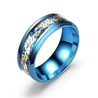 Titanium&stainless Steel Fashion Animal Ring (steel Color Jinlong-6) Nhtp0007-steel-color-jinlong-6