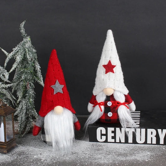 Christmas Minimalist Christmas Hat Doll Star Cloth Party Ornaments