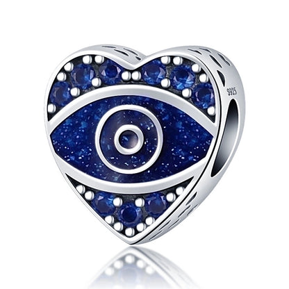 Ig Style Cross Devil's Eye Heart Shape Copper Plating Inlay Zircon Jewelry Accessories