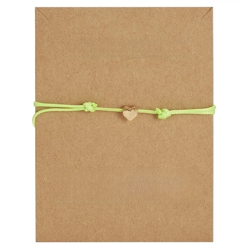 New Fashion Necklace Heart-shaped Butterfly Weaving Adjustable Copper Bracelet