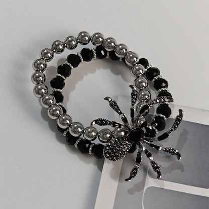 Minimalist Cool Style Spider Arylic Alloy Plating Halloween Men's Bracelets