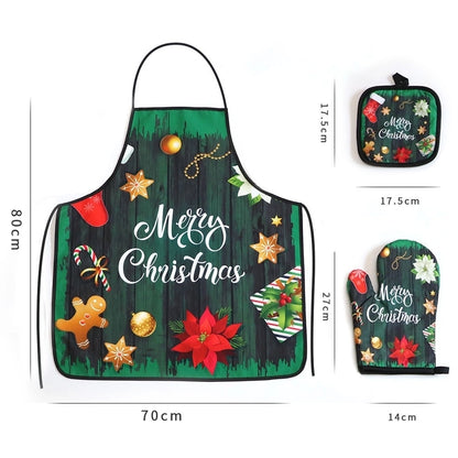 Christmas Vacation Tie Dye Polyester Apron 1 Set