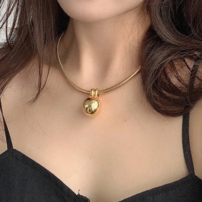 Fashion Geometric Titanium Steel Titanium Steel 18K Gold Plated Gold Plated Silver Plated Plating Choker