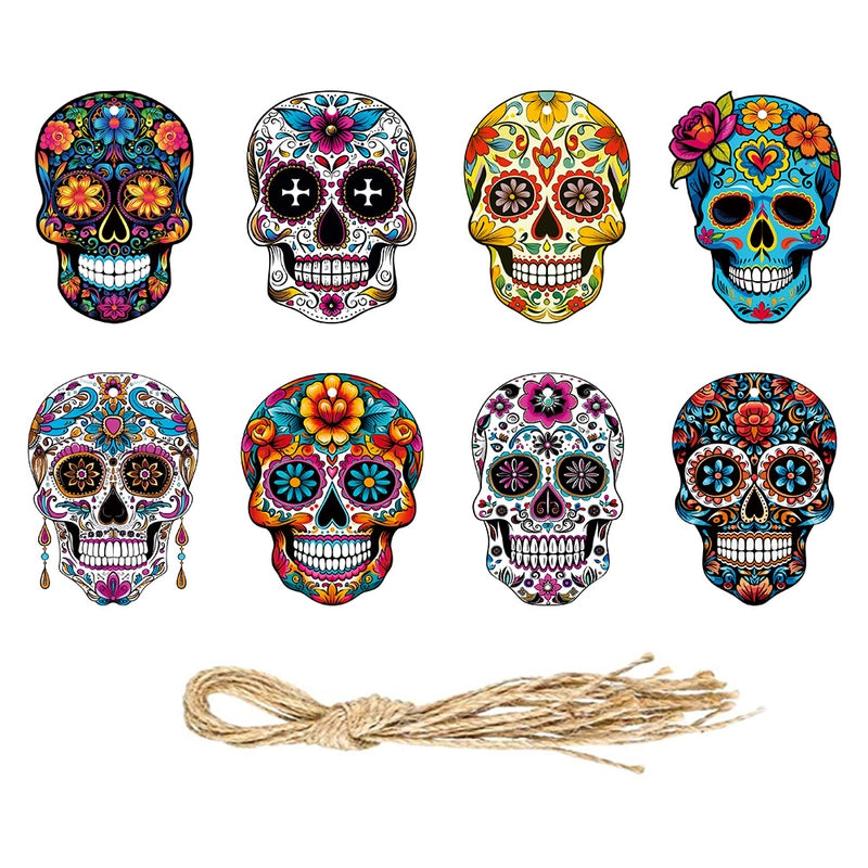 Halloween Minimalist Skull Paper Holiday Daily Hanging Ornaments