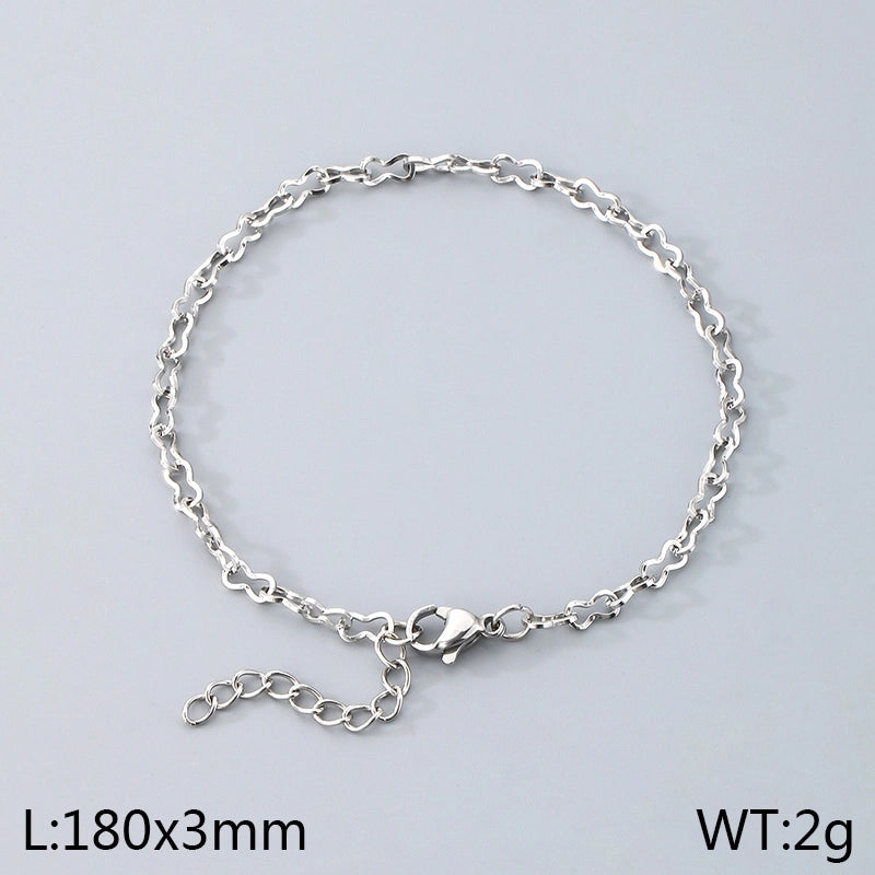 Minimalist Geometric 304 Stainless Steel 18K Gold Plated Bracelets In Bulk