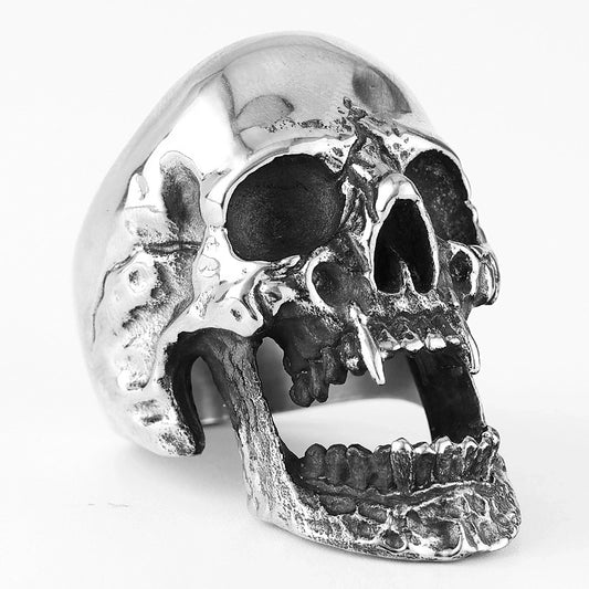 Fashion Skull 304 Stainless Steel Plating Halloween Men'S Rings