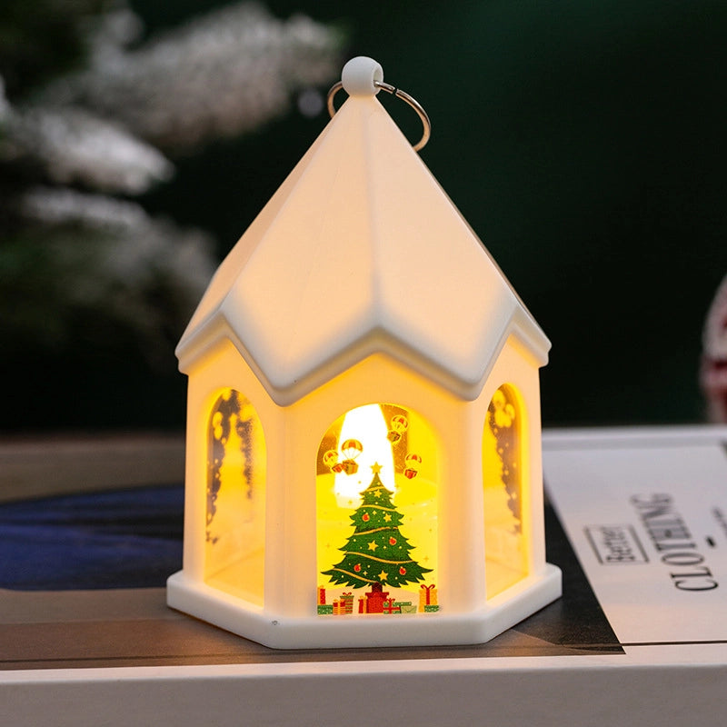 Christmas Decorations Children's Luminous Gift Retro Night Light Christmas Tree Pendant Ornaments Desktop Layout Props