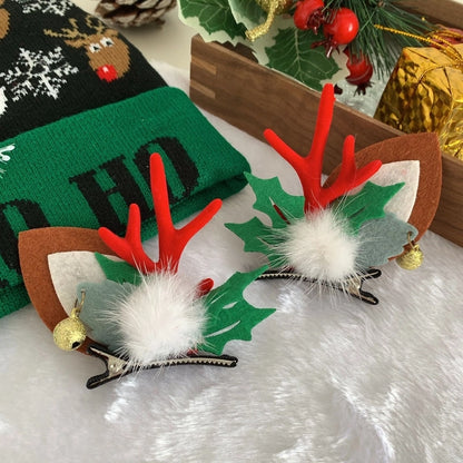 Christmas Cute Antlers Plastic Daily Hairpin