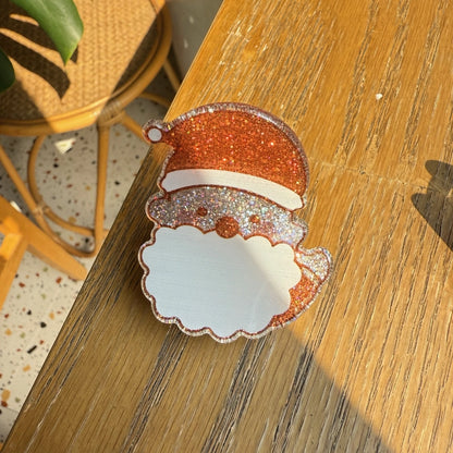 Cute Women's Christmas Tree Santa Claus Christmas Socks Arylic Hair Claws