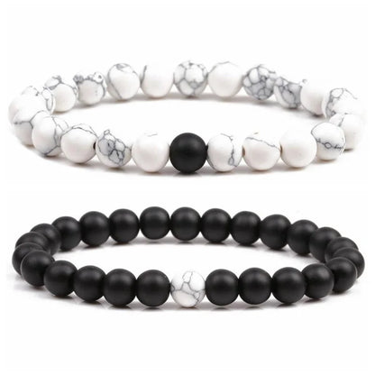 Fashion Geometric Natural Stone No Inlaid Bracelets In Bulk