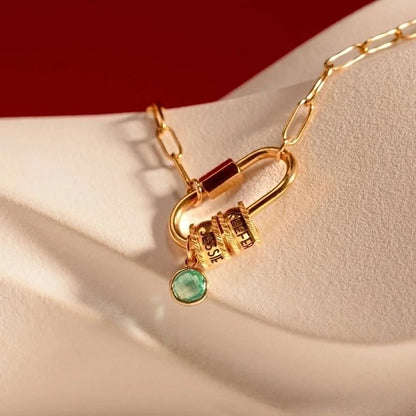 Retro Solid Color Titanium Steel Zircon Inlay Stainless Steel Necklaces