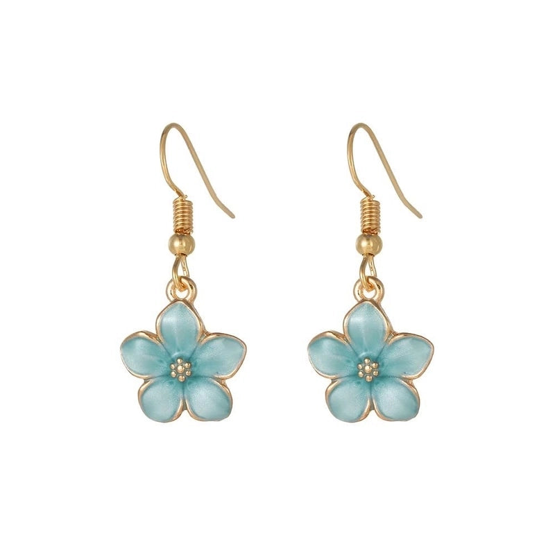 1 Pair Cute Lady Sweet Daisy Plating Copper Drop Earrings