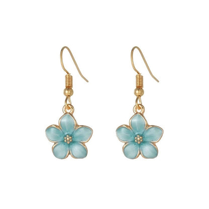1 Pair Cute Lady Sweet Daisy Plating Copper Drop Earrings
