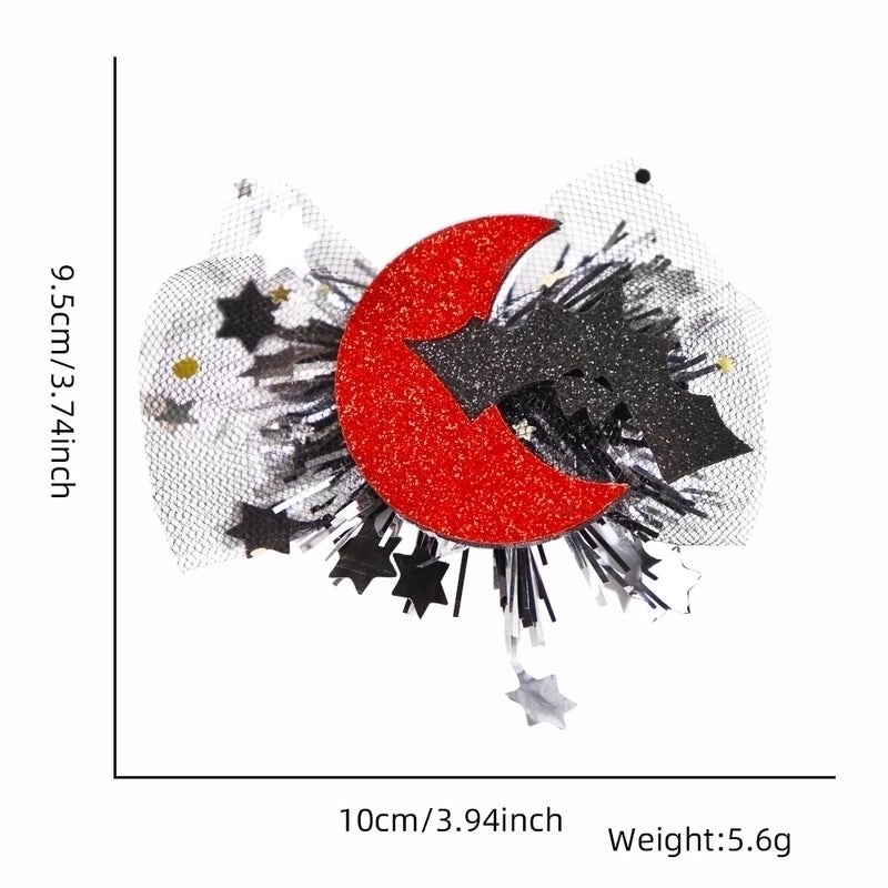 Halloween Gothic Women's Color Block Plastic Hair Clip