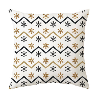 Classical Letter Short Plush Throw Pillow