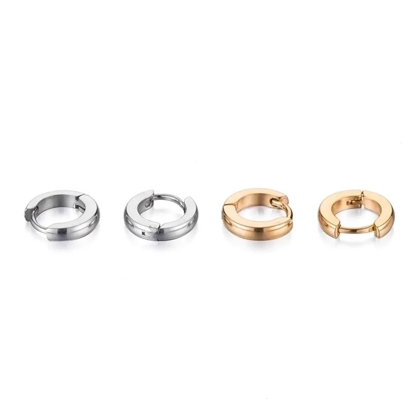 Minimalist Geometric Polishing Stainless Steel No Inlaid Stainless Steel Earrings