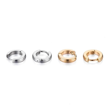 Minimalist Geometric Polishing Stainless Steel No Inlaid Stainless Steel Earrings