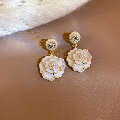 2 Pieces Mid-century Modern Round Geometric Copper Electroplating Earrings