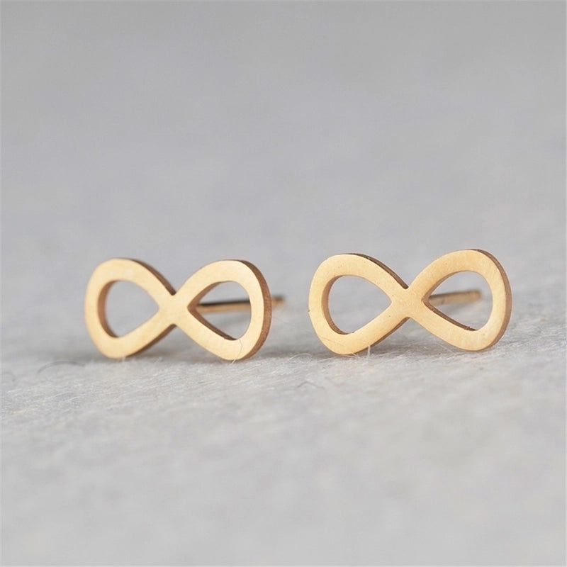 Fashion Bow Knot Stainless Steel No Inlaid Earrings Ear Studs