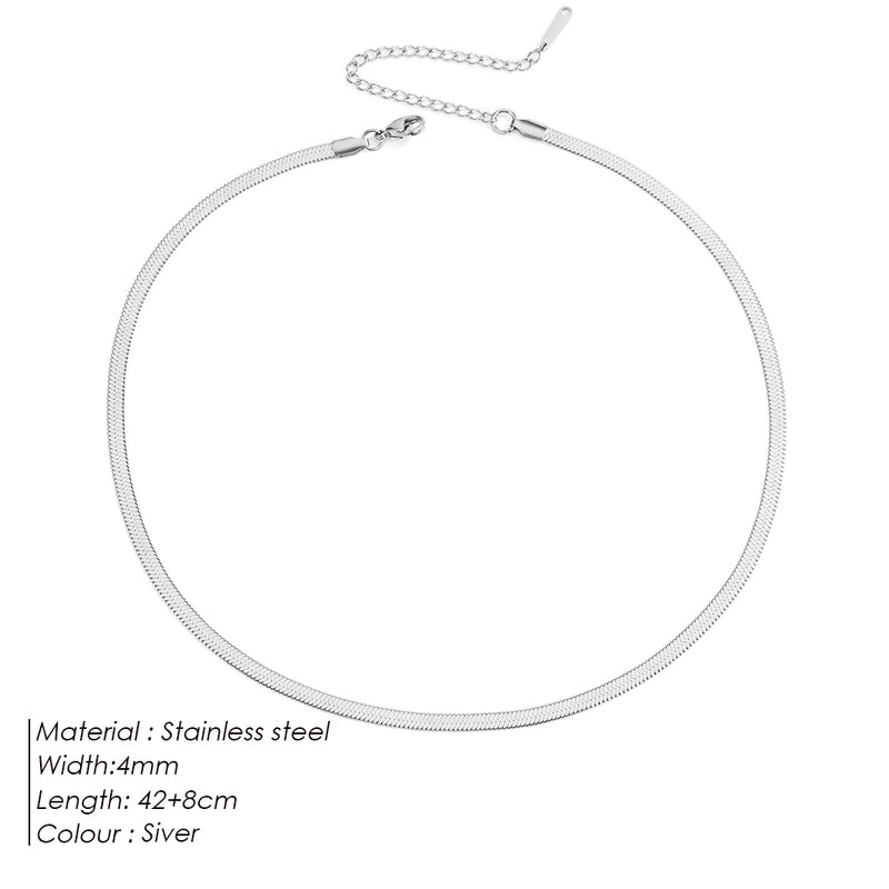 Minimalist Solid Color 316 Stainless Steel Necklace
