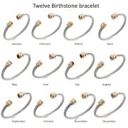 3 Pieces Minimalist Solid Color Stainless Steel Inlay Zircon Cuff Bracelets