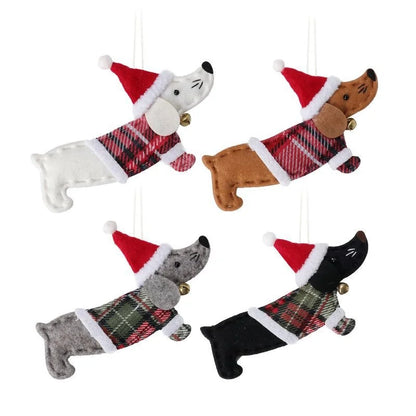 Christmas Fashion Dog Nonwoven Party Hanging Ornaments